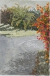 Cykelkorsning, akvarell 12x17cm